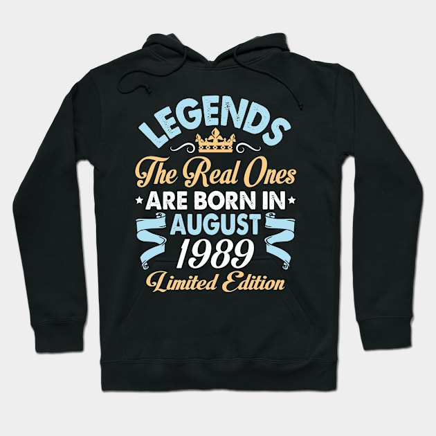 Legends The Real Ones Are Born In August 1979 Happy Birthday 41 Years Old Limited Edition Hoodie by bakhanh123